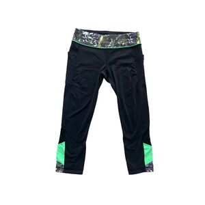 Lululemon Womens Run Speed Crop Black Leggings Size 8